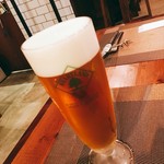 部位ごとに調理法を変える豚肉専門店 グロワグロワ - 生ビール