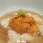 すし屋のこう多郎 - 湯葉とうにのあん掛け