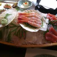 屋形船 品川 船清 - お刺身の舟盛り
