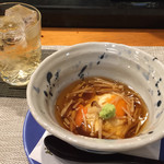 五金 - お通し   湯葉のあんかけ