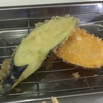 天麩羅処ひらお - 161029福岡　天ぷらのひらお本店　お好み定食（茄子と安納芋）