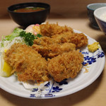 大衆割烹 三州屋 - カキフライ定食(2016/10)