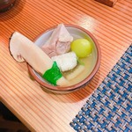 酒肴結 さかぐち - 松茸土瓶蒸し取り出した
