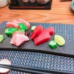 酒肴結 さかぐち - マグロ三種盛り