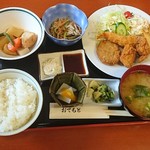 こびり庵 - 料理写真:ミックスフライ定食