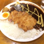 看板メニューのカツカレー