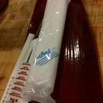 国分寺そば - 箸は塗り箸。箸袋にオリジナリティあり。