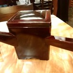 国分寺そば - 蕎麦湯。まったく完璧なタイミングで供された！