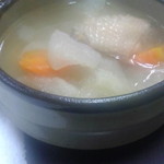 湯気で曇りました。