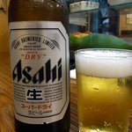 大黒屋 - 生が無くなっちゃったんで、瓶ビールにチェンジです。 待ち合わせの時間まで、もう少しあったもんで。  　