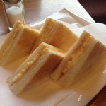 みぃ珈琲 - H.28.10.26.昼 ホットタマゴサンド 350円税込