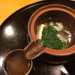 懐石料理 はし本 - 鱧と松茸の土瓶蒸し