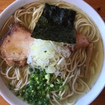 らぁめん 喜乃壺 - 煮干蕎麦 塩 大盛 中太麺 直火焼豚