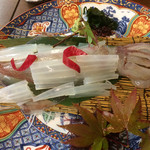 活剣先イカの姿造り