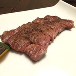 舎人庵・とんぼ - 飛騨牛ロース 石窯焼ステーキ