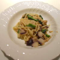 リストランテ ラ・バリック トウキョウ - パスタ：蕪と魚介のリングイネ