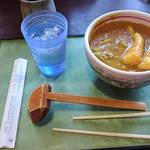 盛喜 - お店自慢のカレーうどんです。