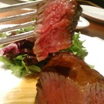 新宿中村屋Granna - [料理] 国産牛ロースのグリル ひと口大 アップ♪ｗ