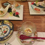 京橋 二刀流 - 付き出し　一品目　二品目