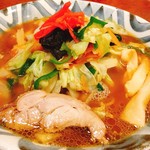 麺家 麺四郎 - 鶏野菜そば（醤油）