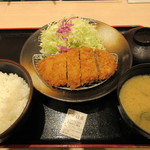 Matsunoya - 豚カツ定食 500円