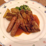 ERCOLANO - タンドリーチキン ソーセージ添え
                                (ルッコラ日替りランチ)