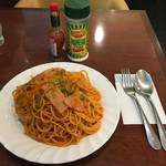 川崎壹番館 - ナポリタン大盛
                                カフェ・ド・アゼリアのときと同じ細麺です