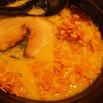 ラーメン 四天王 - 満腹セット（豚骨醤油ラーメン・唐揚げ・餃子・ご飯・キムチ）【９９０円】