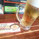 伝丸 - 昼なんで控えめに小生ビール(^-^)v。