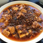 【2016年08月】麻婆豆腐定食の麻婆豆腐のアップ。