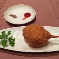 中国料理 梨杏 - 蟹爪揚げ