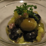 Anchovy marinated olives