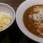 つけ麺一燈 - エビ辛ラー+チーズリゾット