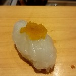 鮨 和さび - シロイカ＋生カラスミ