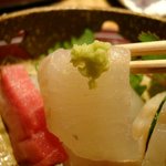 日本料理 とくを - 天然平目（アップ）