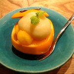 日本料理 とくを - [水　物]柿・栗の裏ごし