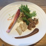 大坂鉄板焼 銀座 鉄十 - サラダ　焼蕪はルール違反の美味さ　牛焼しゃぶ