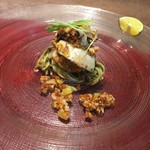 齋華 - 鮑の肝を使った和えそば