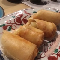 旬菜 おぐら家 - 栗が入った春巻き