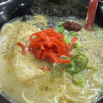 博多ラーメン　本丸亭 - トッピング終了☆