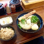 讃岐うどん はるしん - 天ぶっかけ冷2玉(¥870)+炊きこみごはん(¥200)
      好みのうどんに炊きこみごはんを付けるのかAランチである。