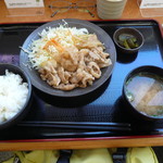 美野里パーキングエリア（下り線）フードコート - みのり生姜焼き定食　