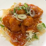 台湾料理 四海鮮樓 - 日替りランチのエビチリ
