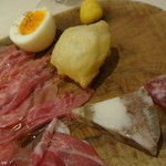 トムクリオーザ - ディナーコース　2皿目　生ハム盛り合わせ