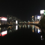 河太郎 - 左が中洲、右が天神方面