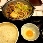 すき家 - 料理写真:牛すき鍋定食！(2016,10/26)