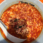 元祖ニュータンタンメン本舗 - タンタンメン大盛大辛ひき肉ダブルニラ