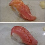 鮨匠 のむら - ◆バショウカジキ（秋太郎）・・大きな背鰭が特徴で鹿児島では「秋太郎」と呼称されるそう。◆本マグロ（50kg）中トロ・・上品な脂を感じ好み。