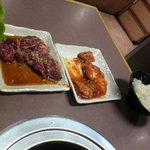 焼肉 ましちょわ - 和牛ハラミ\950、ホルモン