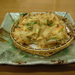 鮨Dining庵地杜 - かき揚げ　１１８０円